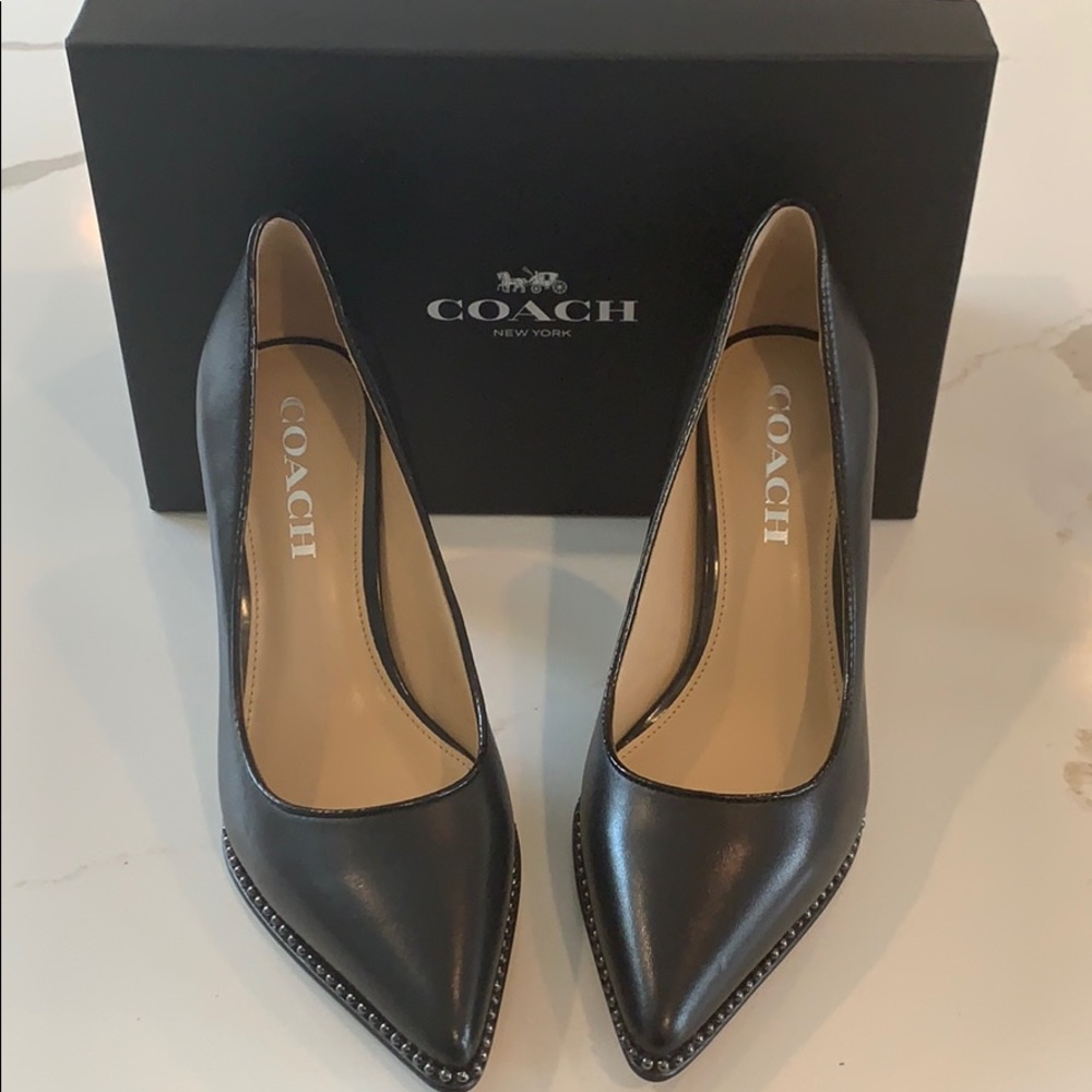 Black Coach Heels